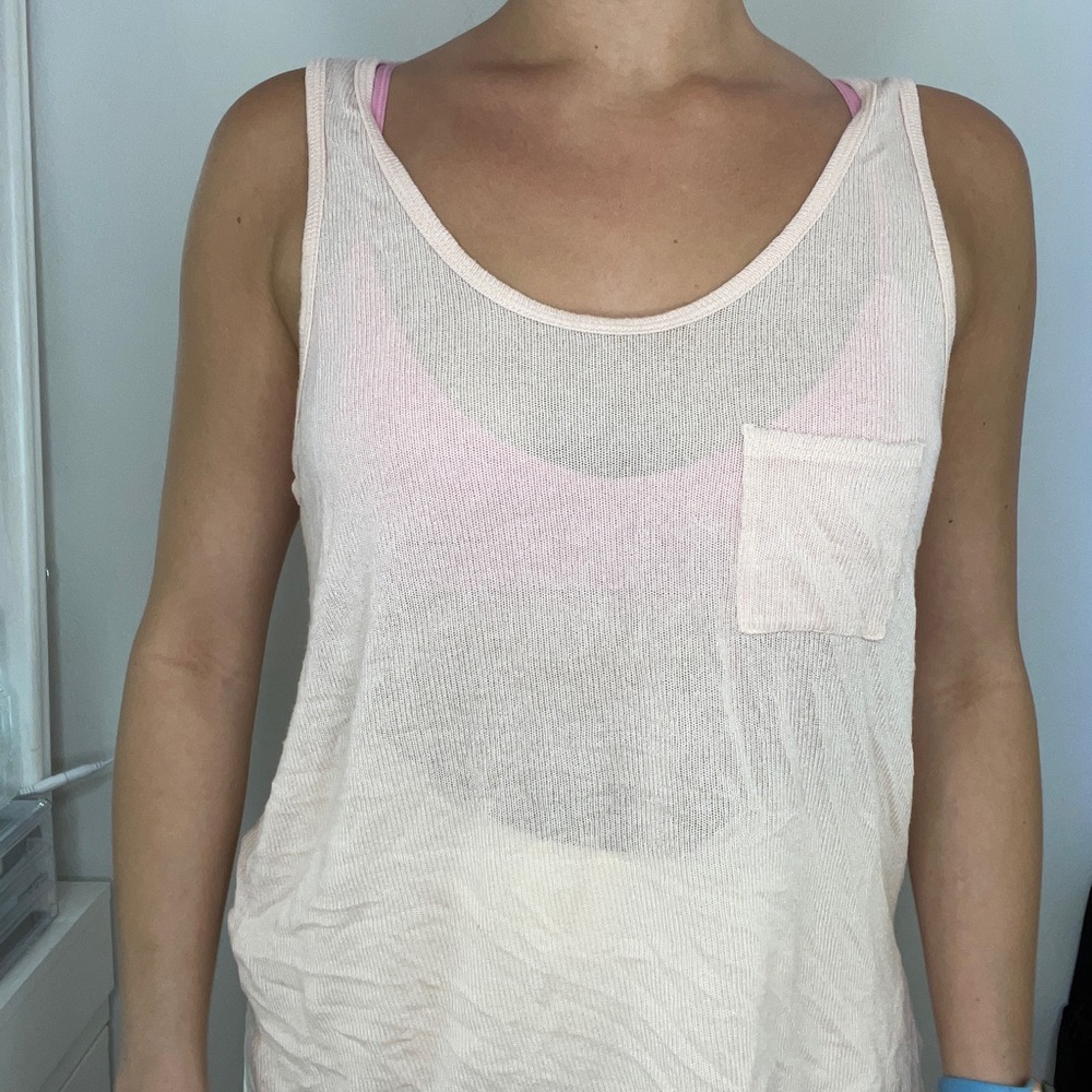 Lightweight tank top pink